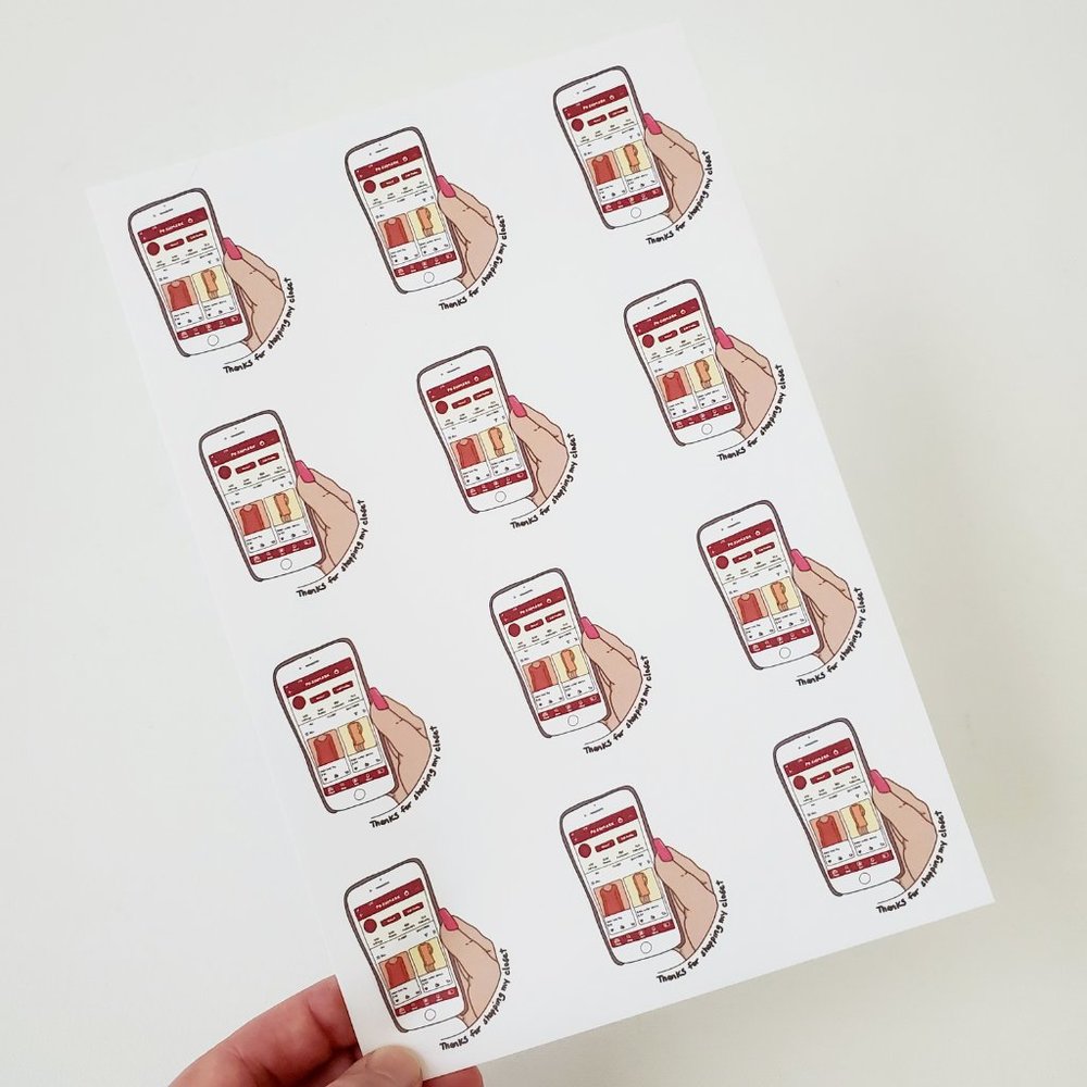 LB014 Poshmark App Thank You Sticker [Price Firm] - Picture 4 of 8